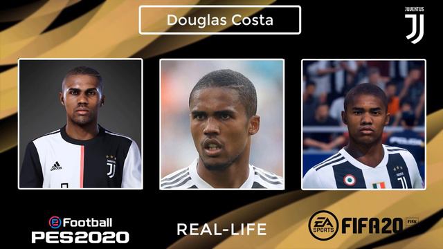 FIFA 20 vs REAL LIFE vs PES 2020 | JUVENTUS FC PLAYER FACES COMPARISONS смотреть онлайн