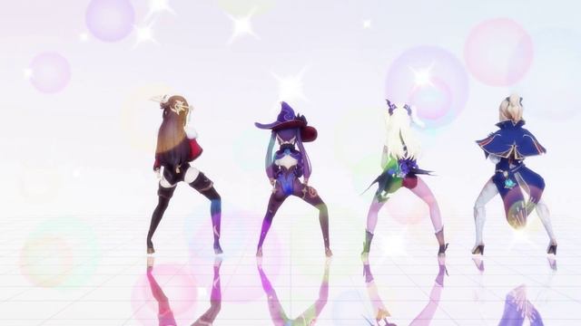 【MMD Genshin Impact】Bla Bla Bla 【Mona/Fischl/Jean/Ningguang/Beidou】