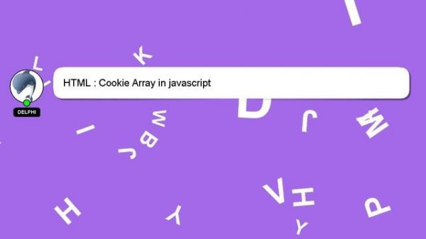 HTML : Cookie Array in javascript