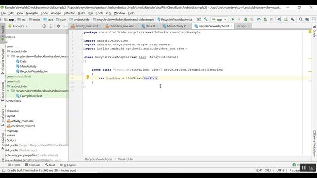 RecyclerView With CheckBox In Android Example AndroidRide com смотреть онлайн