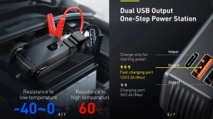 Тестирование автомобильного пускового устройства Baseus 20000 мАч