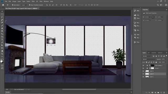 Day to Night - How to Darken Image & Create Light with Curves Adjustment Layer Adobe Photoshop смотреть онлайн