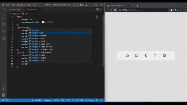 How to Use the Bottom Navigation Menu Effect in Your Website смотреть онлайн
