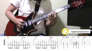 We Are The Champions Queen Cover GUITAR TABS Video