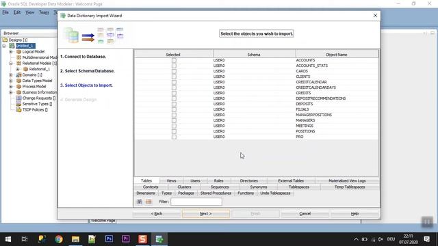 Создать ER диаграмму в SQL Developer - Data Modeler / ORACLE смотреть онлайн