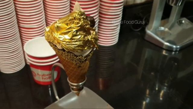 24 KARAT GOLD ICE CREAM || Navi Mumbai || The Food Guruji смотреть онлайн
