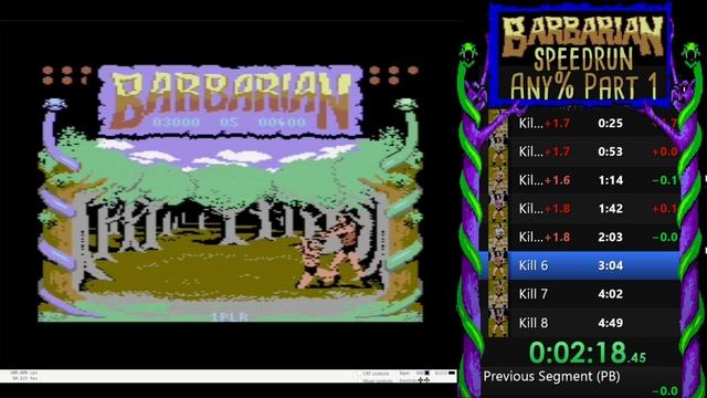Barbarian: The Ultimate Warrior - Speedrun Any% Part 1 PAL 4m38s [WR] смотреть онлайн