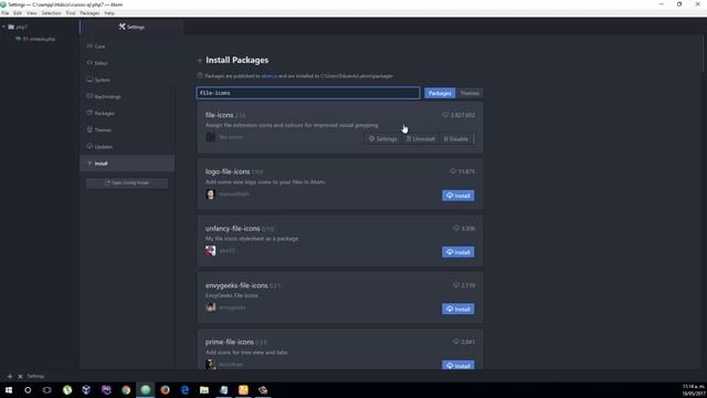 03 Curso PHP 7 - Instalación de plugins necesarios para Atom смотреть онлайн