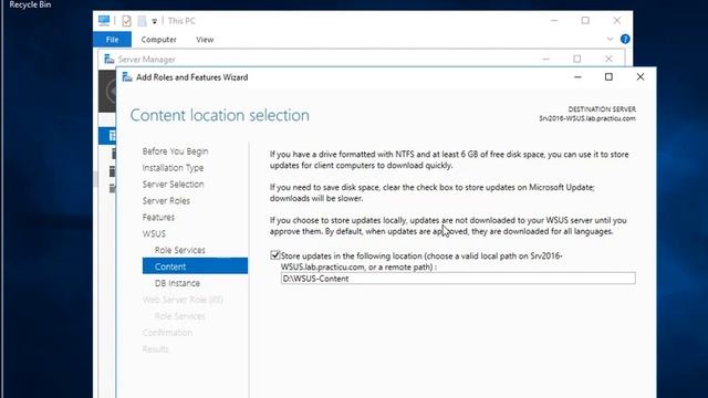 Установка SCCM SUP - WSUS