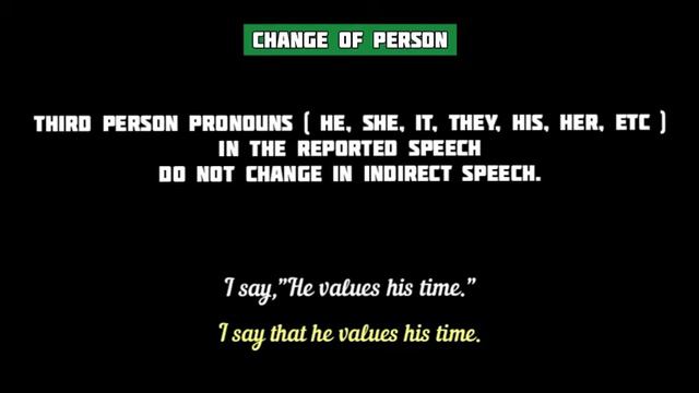 Direct & Indirect Narration || Narration Change || Reported Speech Rules смотреть онлайн
