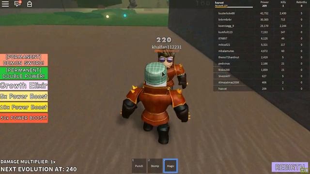 Roblox Битва Титанов симулятор смотреть онлайн