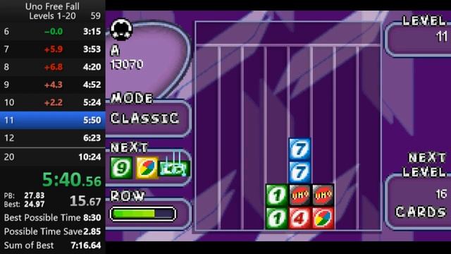 Uno Free Fall levels 1-20 in 10:22 смотреть онлайн