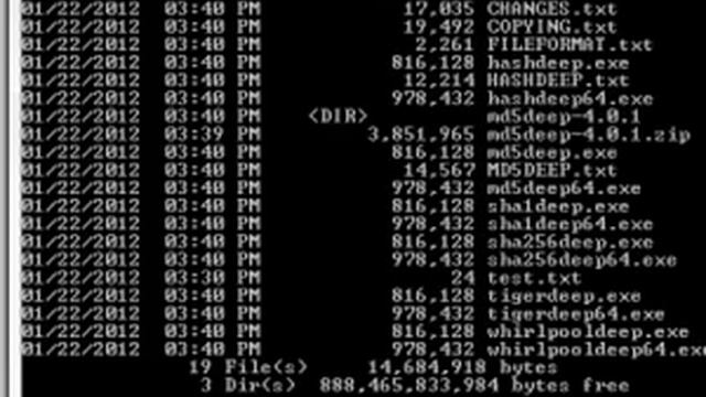 Installing And Using MD5Deep
