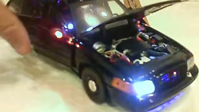 UNMARKED BLACK FORD CROWN VIC INTERCEPTOR POLICE UT WITH WORKING LIGHTS смотреть онлайн