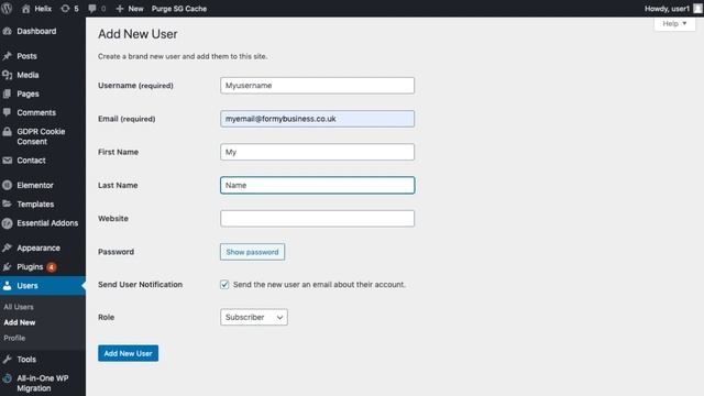 Sign into Wordpress and add or delete users смотреть онлайн
