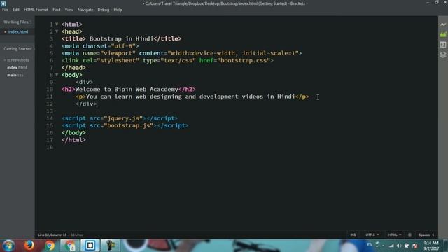 Bootstrap Tutorial in Hindi | Bootstrap Container in Hindi смотреть онлайн