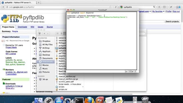 FTP Server/Client Part 1 [Server] [Python] смотреть онлайн