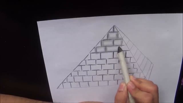 How to Draw a Pyramid For Beginners смотреть онлайн