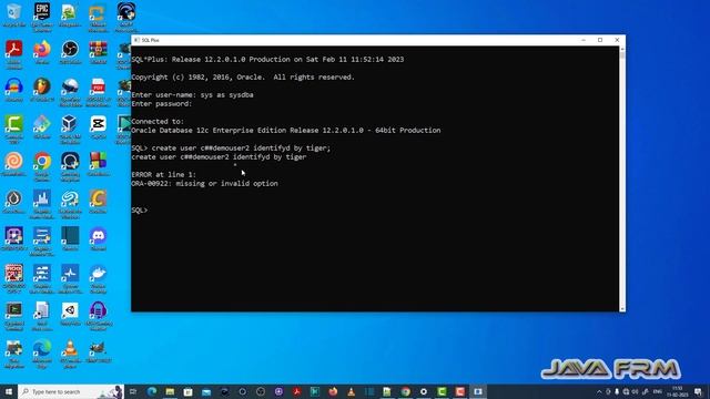 ORA-00922: missing or invalid option - Oracle Database 12c Error Messages смотреть онлайн