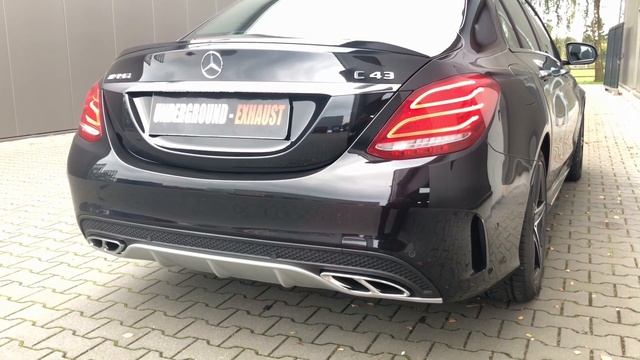 Underground Exhaust Mercedes W205 C43 AMG Stage 3 Klappenauspuff Sound