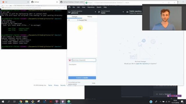 #6.0 git commit in commandline en github desktop versie смотреть онлайн