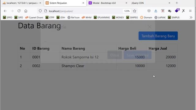 #3. CRUD PHP PDO JQUERY - Membuat Form Input dengan modal bootstrap смотреть онлайн