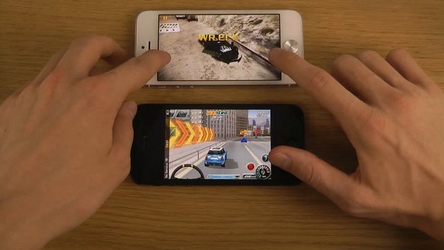 Asphalt 8: Airborne iPhone 5 iOS 7 vs. Asphalt 4: Elite Racing iPhone 5 - HD Gameplay Review смотреть онлайн