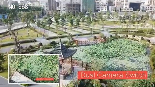 New S68 pro Drone 4k HD Wide Angle Camera Wifi Fpv Drone Height Keeping With Camera Mini Drone Vide смотреть онлайн