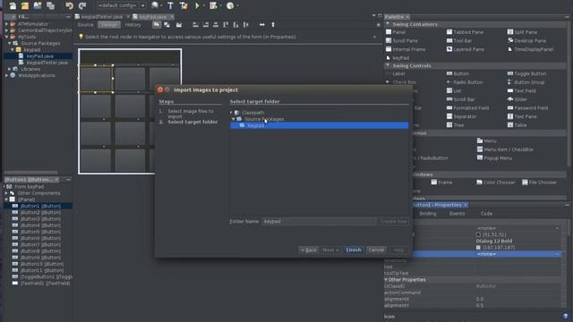Designing a Keypad with NetBeans (Java ) смотреть онлайн