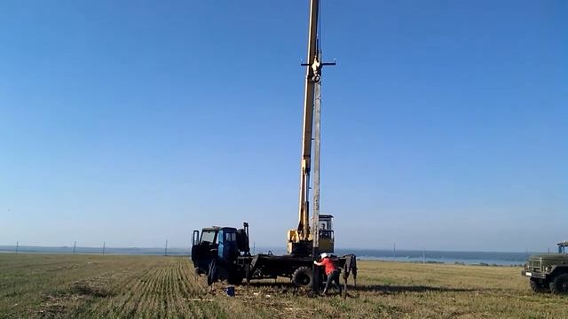 Монтаж опор П10-1