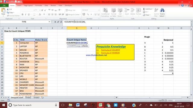6 ! Assignment ! How to Count Unique Entries in Excel ! ! ! #2 смотреть онлайн