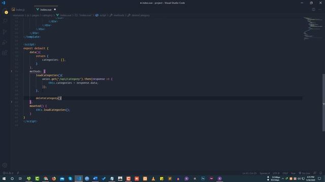 Category Edit, Update and Delete using API Call - Laravel and Vue SPA Bangla Tutorial смотреть онлайн