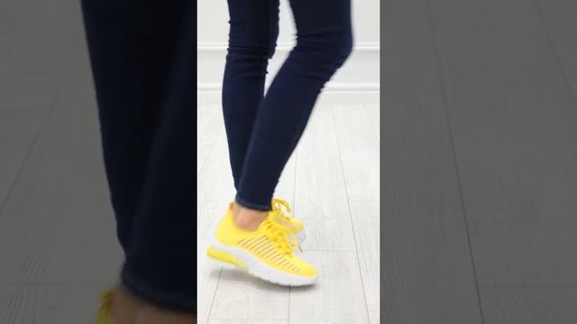 Желтые кроссовки из текстиля VK54-127455 смотреть онлайн