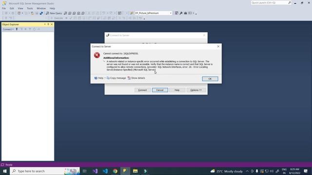 Server Is Configured To Allow Remote Connections. Provider: SQL Network Interfaces, Error: 26