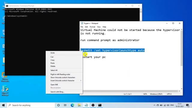 solution of Virtual Machine could not be started because the hypervisor is not running смотреть онлайн