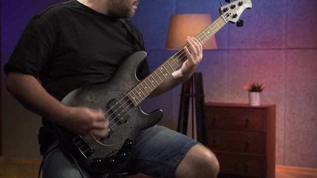 Бас-гитара Sterling Stingray Ray34HH Poplar Burl Top, by Music Man смотреть онлайн