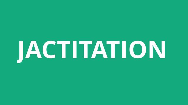 How To Pronounce Jactitation - Pronunciation Academy смотреть онлайн