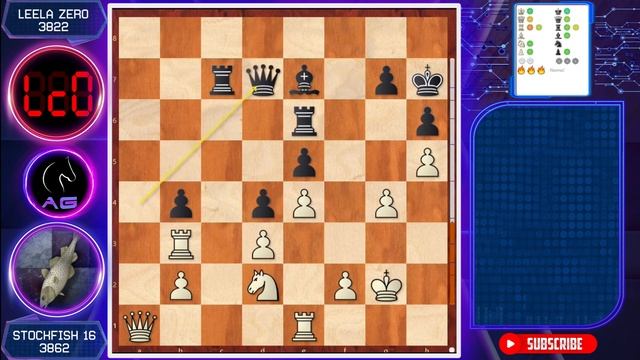Leela's BEST Game Ever Against Stockfish 16?! #chess #chessgame