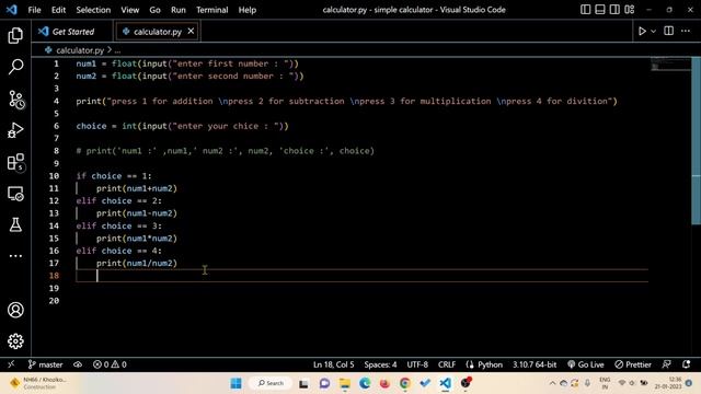 How to Build a Simple Calculator in Python | for Beginners - Step By Step Tutorial(Malayalam) смотреть онлайн