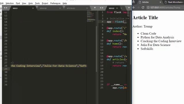 Web Microframeworks with Flask & Express- Passing Conditionals and Variables (Jinja&Ejs) смотреть онлайн