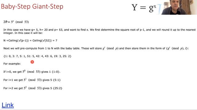 Solving Discrete Logarithm Problems: Baby-step, Giant-step смотреть онлайн