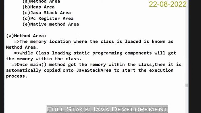 Chandrakant Shrivastava's- 22-08-2022 (Day-05) Java full Stack Development смотреть онлайн