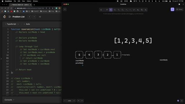Coding Challenge: Reverse Linked List in Dart смотреть онлайн