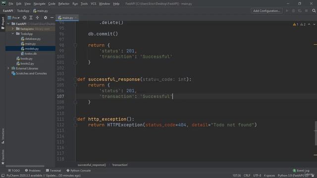 005 FastAPI Project Delete Request Todo Project смотреть онлайн
