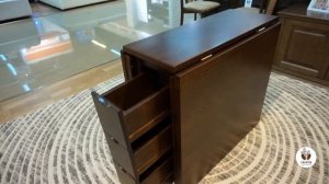 СТОЛ - КНИЖКА  С ЯЩИКАМИ ИЗ МАССИВА СОСНЫ