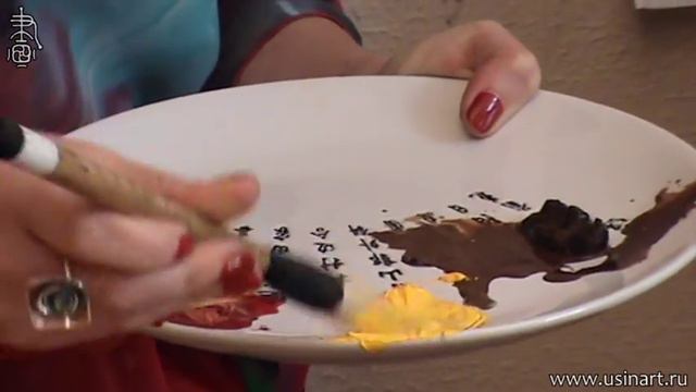 Урок по рисованию подсолнуха при помощи живописи У Син смотреть онлайн