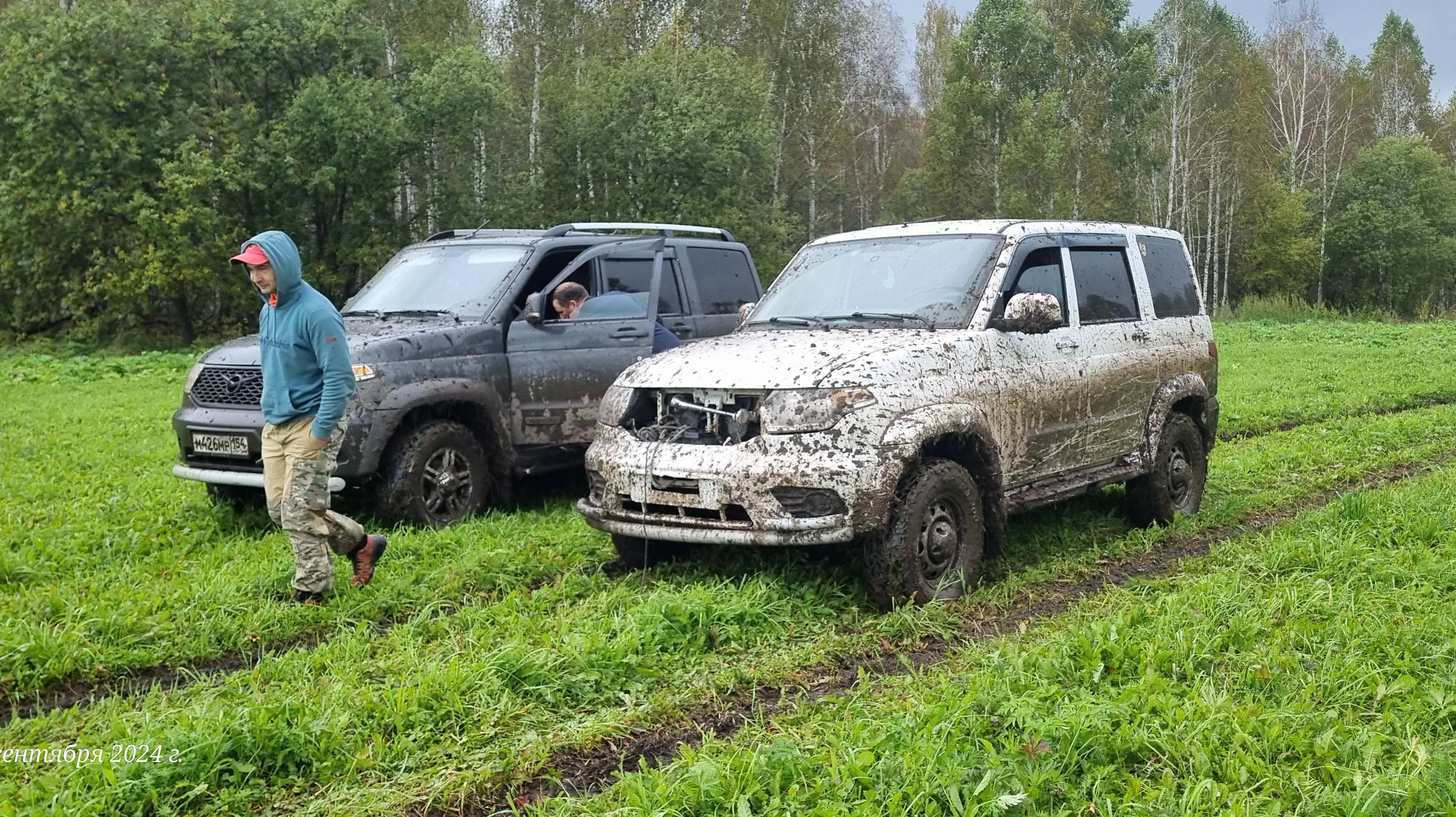 Лайтовый маршрут возле Новосибирска на двух УАЗ Патриотах. смотреть онлайн