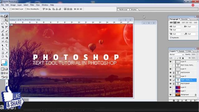 #19 Photoshop Tutorial: Paragraph In Photoshop||Formatting Paragraph Design ???