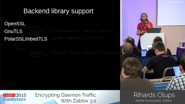 Rihards Olups - Encrypting Daemon Traffic With Zabbix 3.0 | Zabbix Conference 2015 смотреть онлайн
