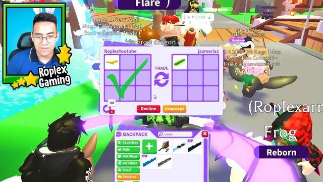 Trading MEGA NEON ROBOT (adopt me) смотреть онлайн